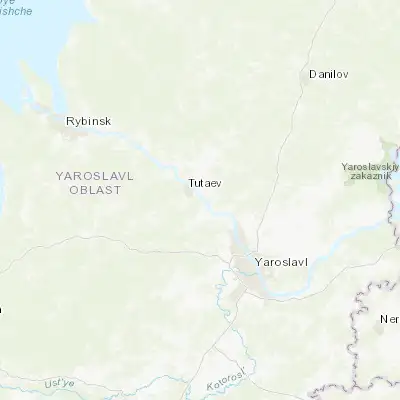 Map showing location of Konstantinovskiy (57.830050, 39.589890)