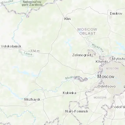 Map showing location of Kostrovo (55.894290, 36.694910)