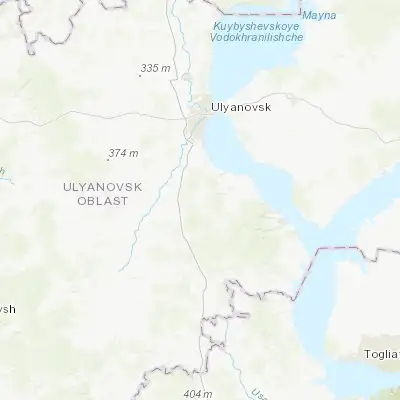 Map showing location of Krasnyy Gulyay (54.028210, 48.333270)