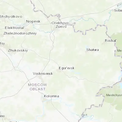 Map showing location of Krasnyy Tkach (55.472100, 39.080170)