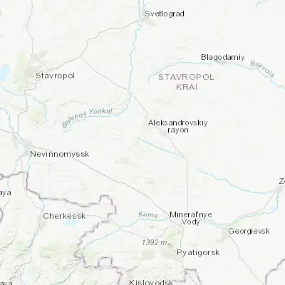 Map showing location of Kruglolesskoye (44.658890, 42.814170)