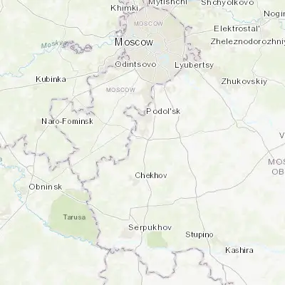 Map showing location of L’vovskiy (55.318720, 37.523370)