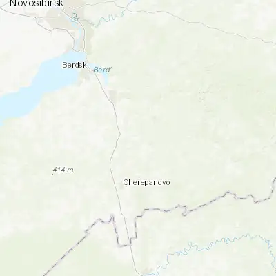 Map showing location of Listvyanskiy (54.439900, 83.498400)