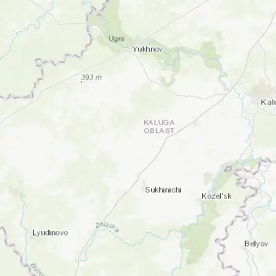 Map showing location of Meshchovsk (54.324440, 35.280830)