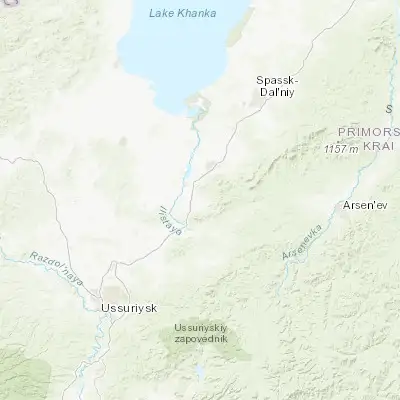 Map showing location of Monastyrishche (44.196410, 132.502230)