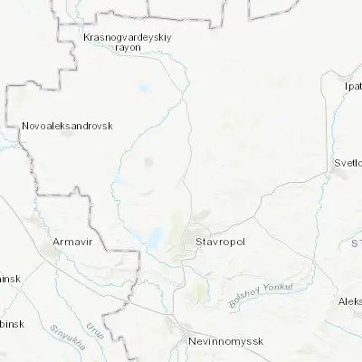 Map showing location of Moskovskoye (45.284200, 41.910300)