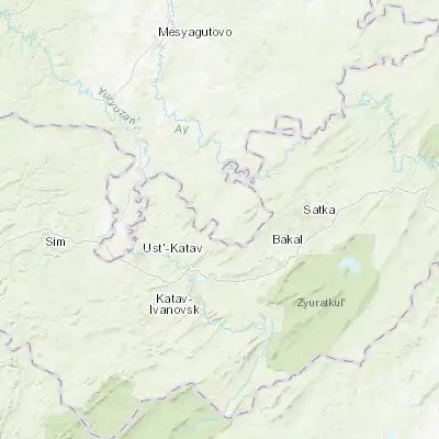 Map showing location of Mursalimkino (55.037900, 58.558500)