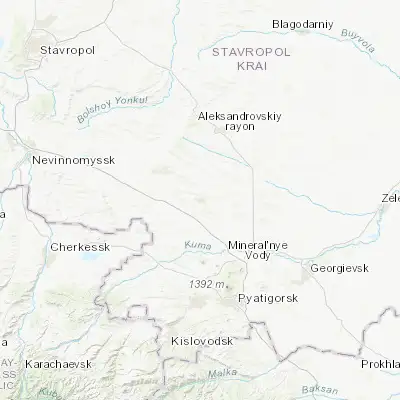 Map showing location of Nagutskoye (44.441500, 42.876200)