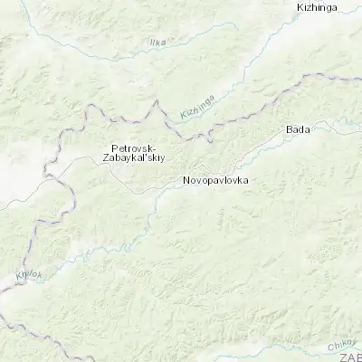 Map showing location of Novopavlovka (51.217240, 109.213050)