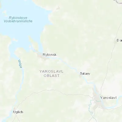 Map showing location of Pesochnoye (58.005970, 39.177170)