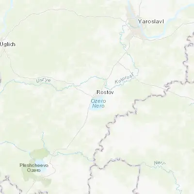 Map showing location of Rostov (57.191400, 39.413940)