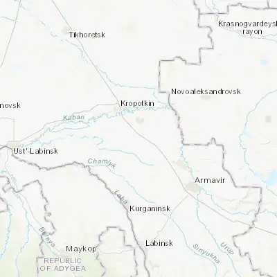 Map showing location of Sokolovskoye (45.258330, 40.679720)