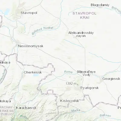 Map showing location of Soluno-Dmitriyevskoye (44.407400, 42.724000)