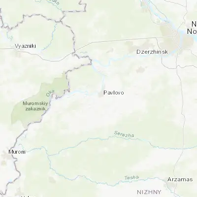 Map showing location of Taremskoye (55.928890, 43.044330)