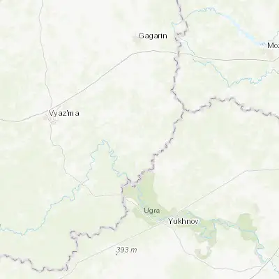 Map showing location of Tëmkino (55.109170, 35.013890)