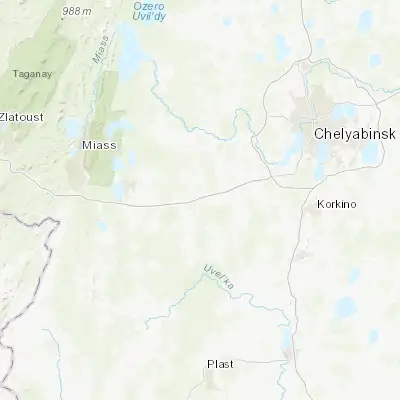 Map showing location of Timiryazevskiy (54.929170, 60.762500)