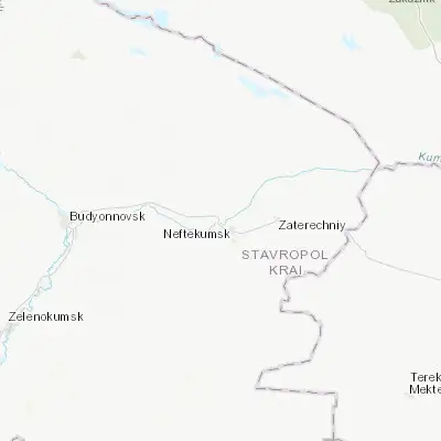 Map showing location of Urozhaynoye (44.788330, 44.922780)