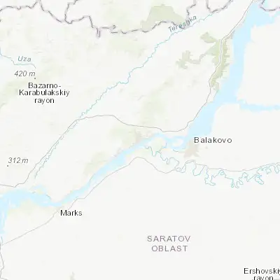 Map showing location of Vol’sk (52.045410, 47.379930)