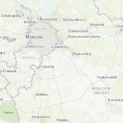 Map showing location of Volodarskogo (55.503490, 37.941740)