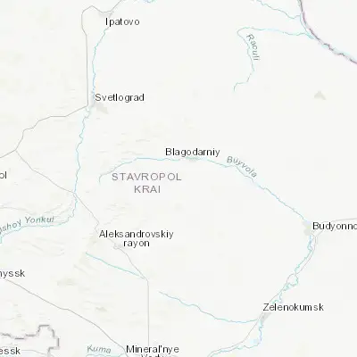 Map showing location of Yelizavetinskoye (45.007220, 43.349440)