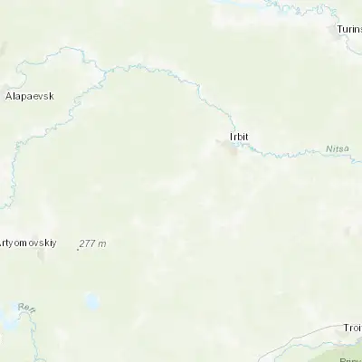 Map showing location of Zaykovo (57.561300, 62.756810)