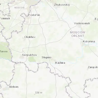 Map showing location of Zhilëvo (55.014080, 38.011060)