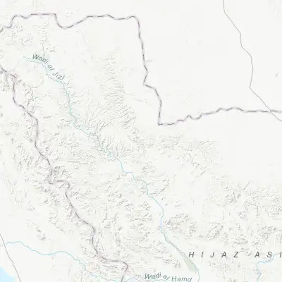 Map showing location of Al-`Ula (26.608530, 37.923160)