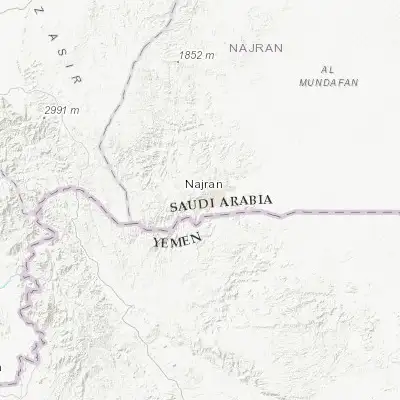 Map showing location of Najrān (17.493260, 44.127660)