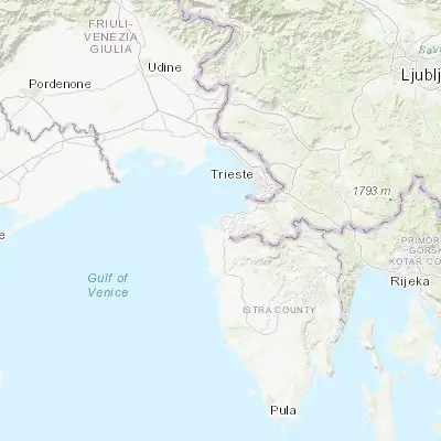 Map showing location of Portorož (45.514290, 13.592060)