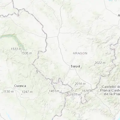 Map showing location of Cella (40.453250, -1.287500)