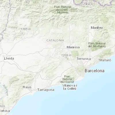 Map showing location of Òdena (41.600000, 1.650000)