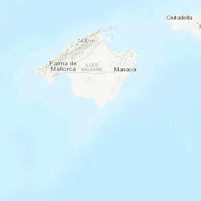 Map showing location of Ses Salines (39.338310, 3.052740)