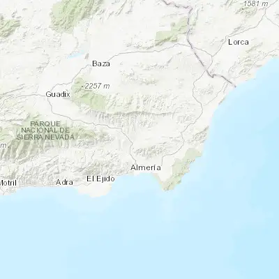 Map showing location of Tabernas (37.049920, -2.390840)