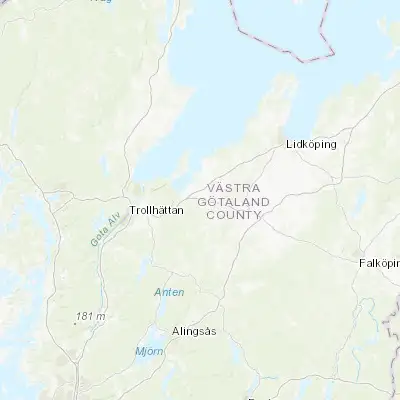 Map showing location of Grästorp (58.332190, 12.681220)