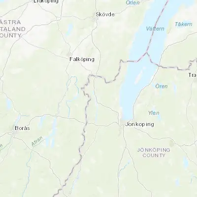 Map showing location of Mullsjö (57.917100, 13.878310)