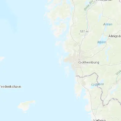 Map showing location of Öckerö (57.708140, 11.655850)