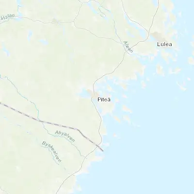 Map showing location of Piteå (65.317170, 21.479440)