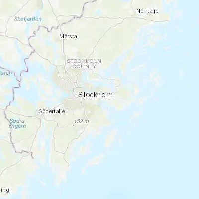 Map showing location of Saltsjöbaden (59.283330, 18.300000)