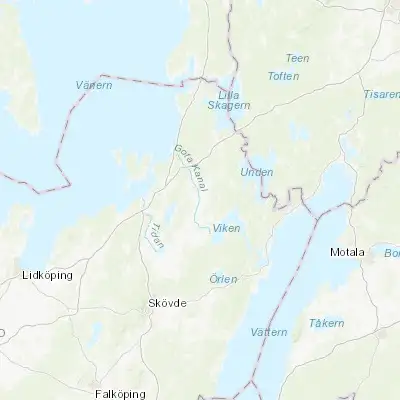 Map showing location of Töreboda (58.707390, 14.125970)