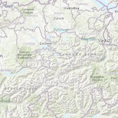 Map showing location of Bürglen (46.875650, 8.665390)