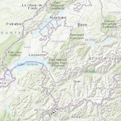 Map showing location of Château-d'Oex (46.474550, 7.131550)