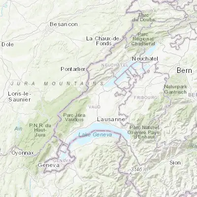 Map showing location of Chavornay (46.702440, 6.569400)