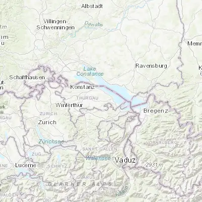 Map showing location of Erlen (47.548140, 9.234150)