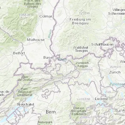 Map showing location of Füllinsdorf (47.506880, 7.731290)