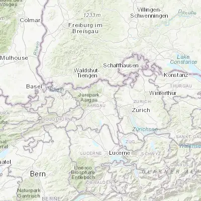 Map showing location of Hausen (47.463960, 8.209880)