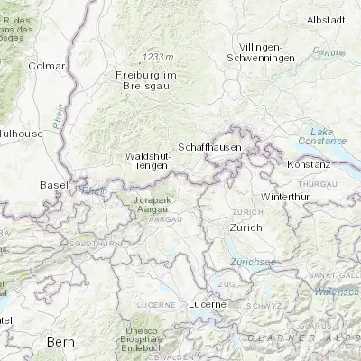 Map showing location of Klingnau (47.583610, 8.248800)