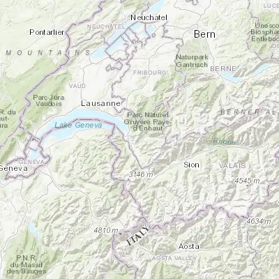 Map showing location of Leysin (46.341830, 7.011510)