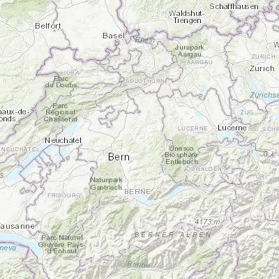 Map showing location of Lützelflüh (47.007570, 7.691650)