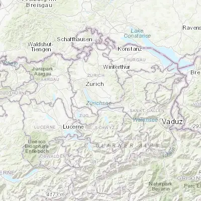 Map showing location of Oetwil (47.270490, 8.720230)