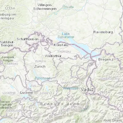 Map showing location of Rickenbach bei Wil (47.448560, 9.049020)